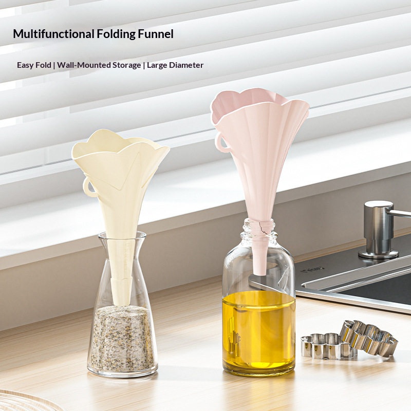 Kitchen Gadgets Small - 2/6PCS Corong Dapur Lipat Food-Grade, Corong