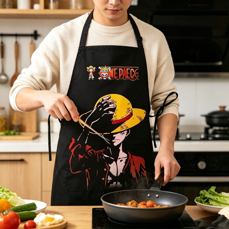 Kitchen Gadgets Aliexpress - Apron Luffy One Piece Bermotif Kartun