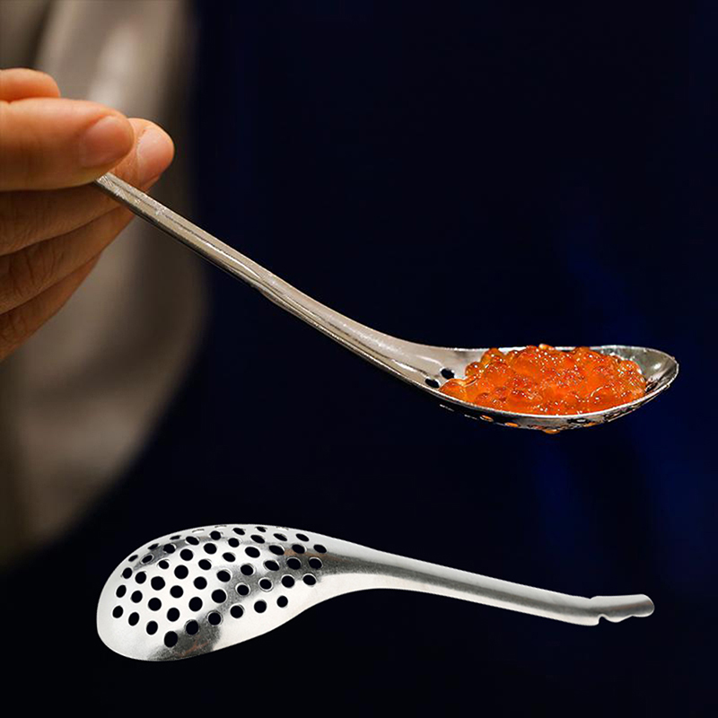Kitchen Gadgets Useful - Sendok Kaviar 56 Lubang, Peralatan Dapur