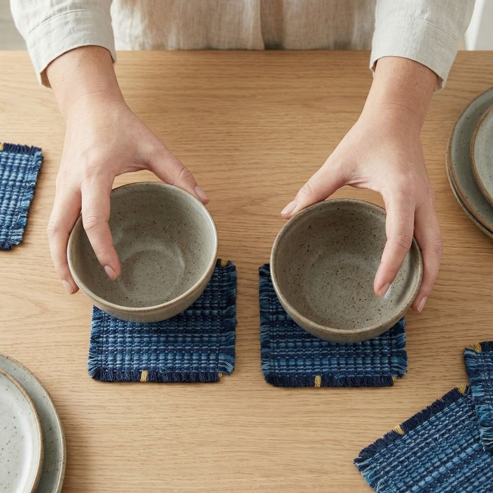 Kitchen Gadgets And Accessories - 6 Buah Tatakan Gelas Tenun Gaya