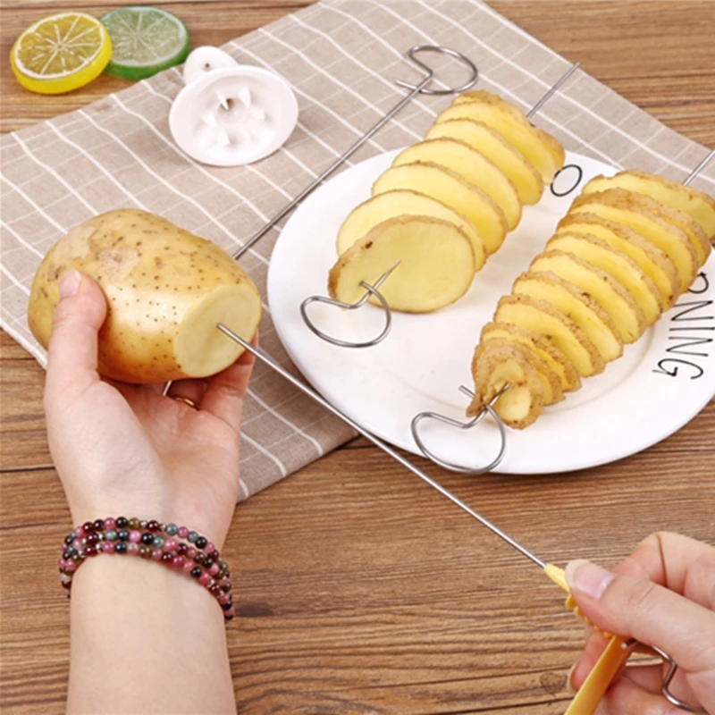 Kitchen Gadget Amazon - 4 Tali Pemotong Kentang Spiral Pemotong