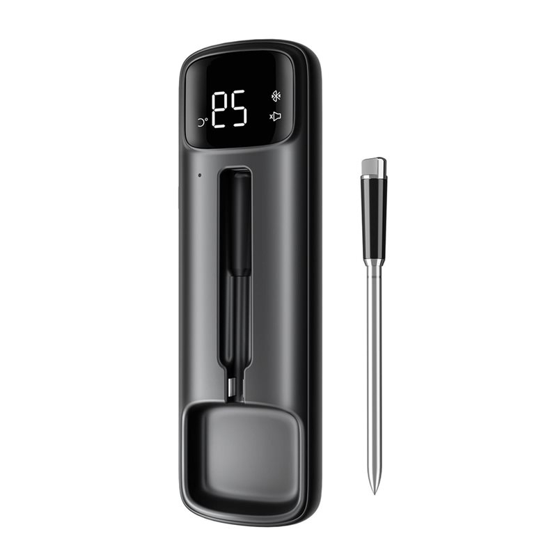 Meat Thermometer - ABHI-Wireless Dual-Sensor Untuk Termometer Smoker BBQ