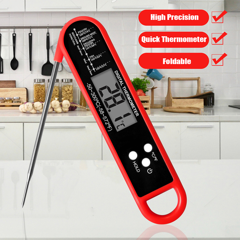 Meat Thermometer - Termometer Daging Lipat Digital, Termometer Dapur