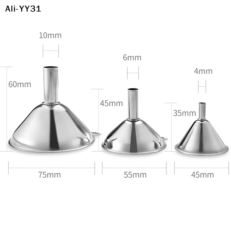 Kitchen Gadgets Set - 【YY】3Pcs/Set 2025 Corong Mini Stainless Steel