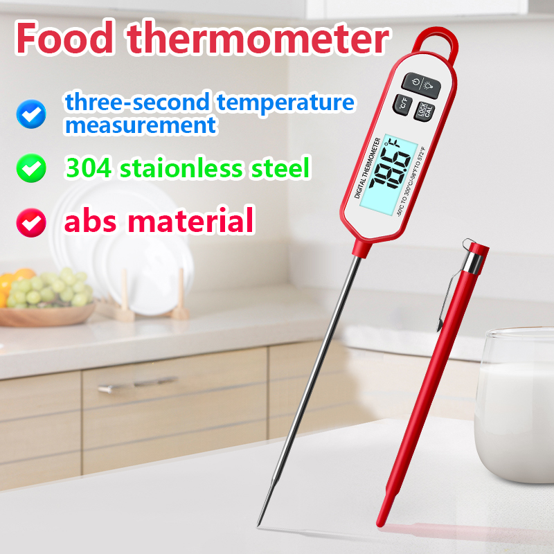 Meat Thermometer - Termometer Daging Digital Tampilan Instan dengan