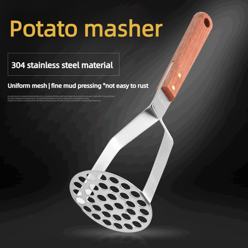 Kitchen Gadget Amazon - Alat Penghancur Kentang Stainless Steel, Penghancur