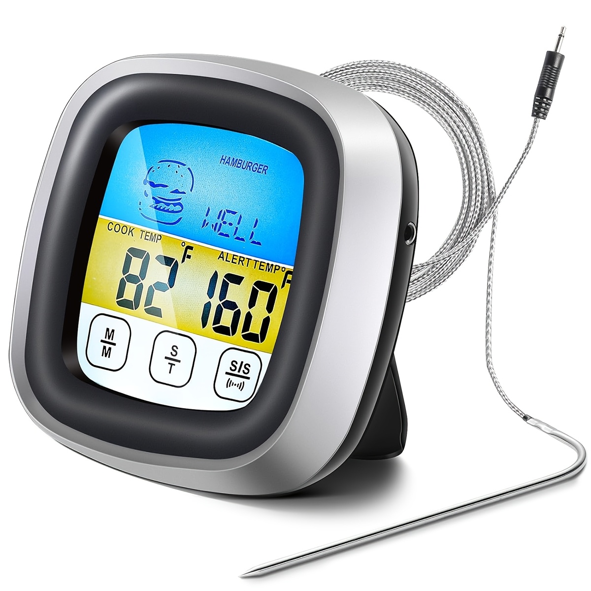 Meat Thermometer - Termometer Daging Digital, Timer BBQ, Alat