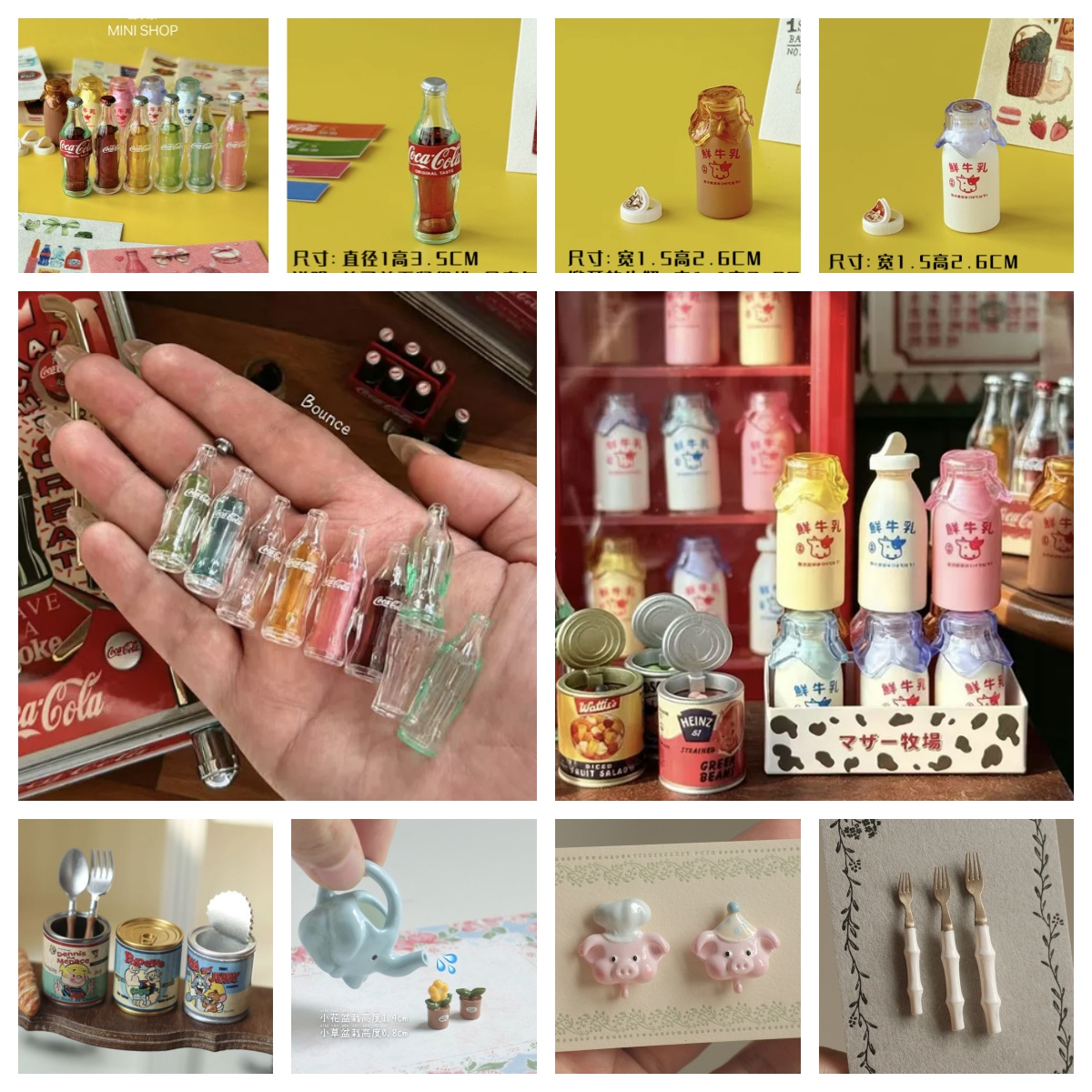 Kitchen Gadgets Small - Set Botol Susu Mini Cola 6