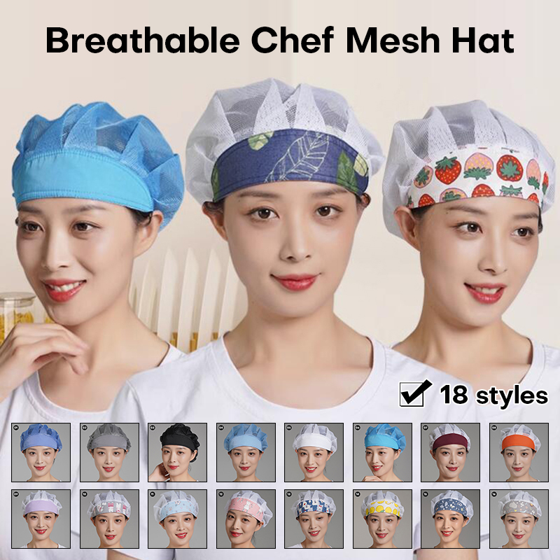 Kitchen Gadgets You Need - Topi koki anti debu Pria Wanita,