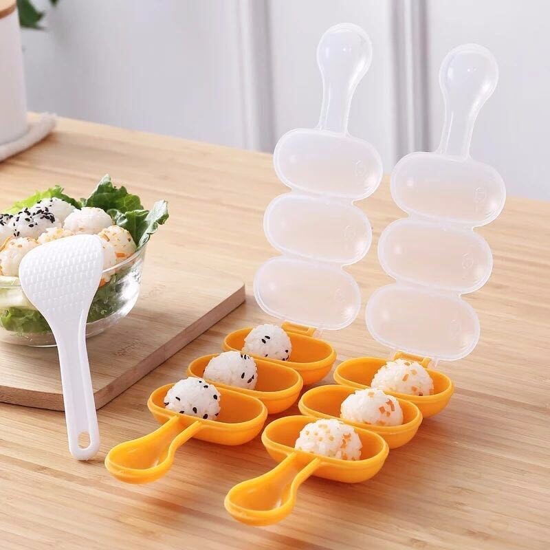 Kitchen Gadgets For Kids - Cetakan Pembuat Onigiri Plastik PP, Alat