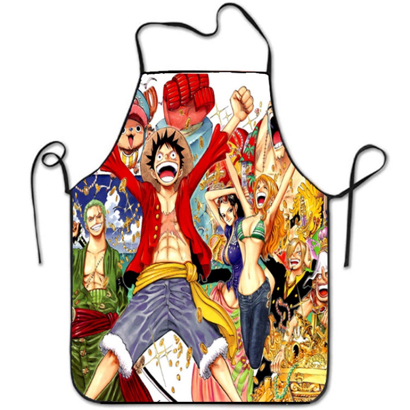 Apron Luffy One Piece Bermotif - Kitchen Gadgets Aliexpress ulasan dan harga