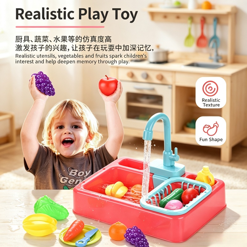 Set Wastafel Plastik Mainan Da - Kitchen Gadgets For Kids ulasan dan harga