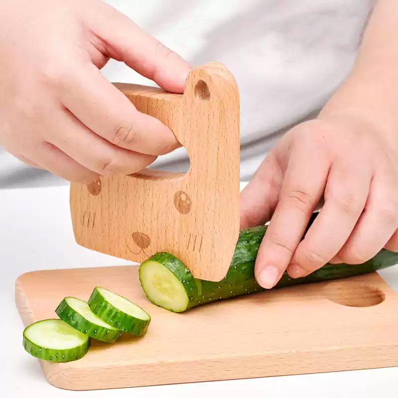 Pisau anak-anak kayu untuk mem - Kitchen Gadgets For Kids ulasan dan harga