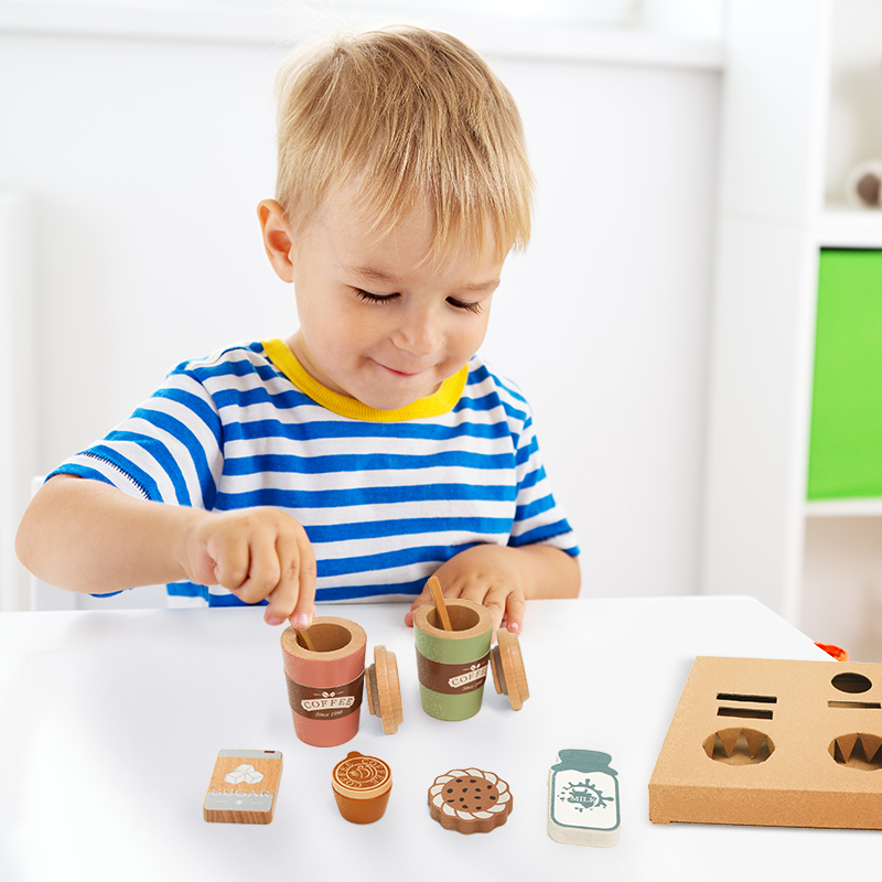 Set mainan kopi kayu anak-anak - Kitchen Gadgets For Kids ulasan dan harga