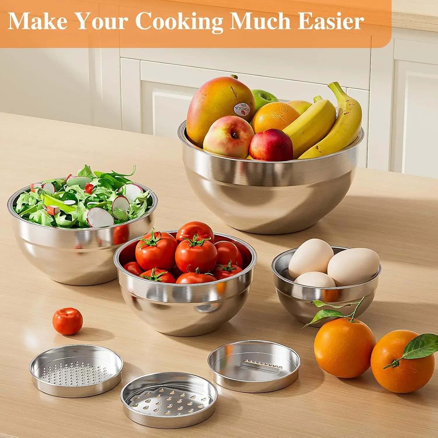 6Pcs Set Mangkuk Pencampur Sta - Kitchen Gadgets And Accessories ulasan dan harga
