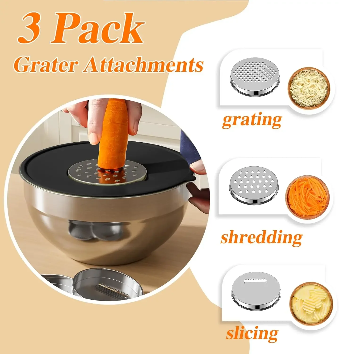 6Pcs Set Mangkuk Pencampur Sta - Kitchen Gadgets And Accessories ulasan dan harga
